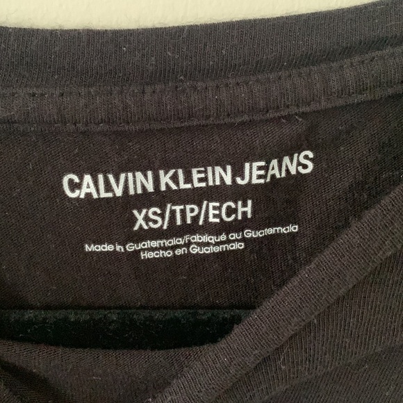 Calvin Klein Jeans T Shirt Black - Picture 3 of 4